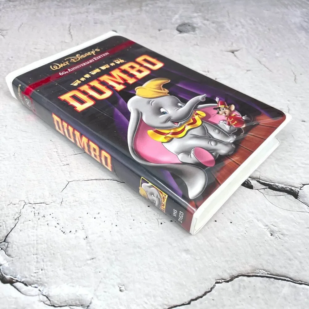 Walt Disney DUMBO VHS  #21623 Vintage 2001 60th Anniversary Edition Clam Shell